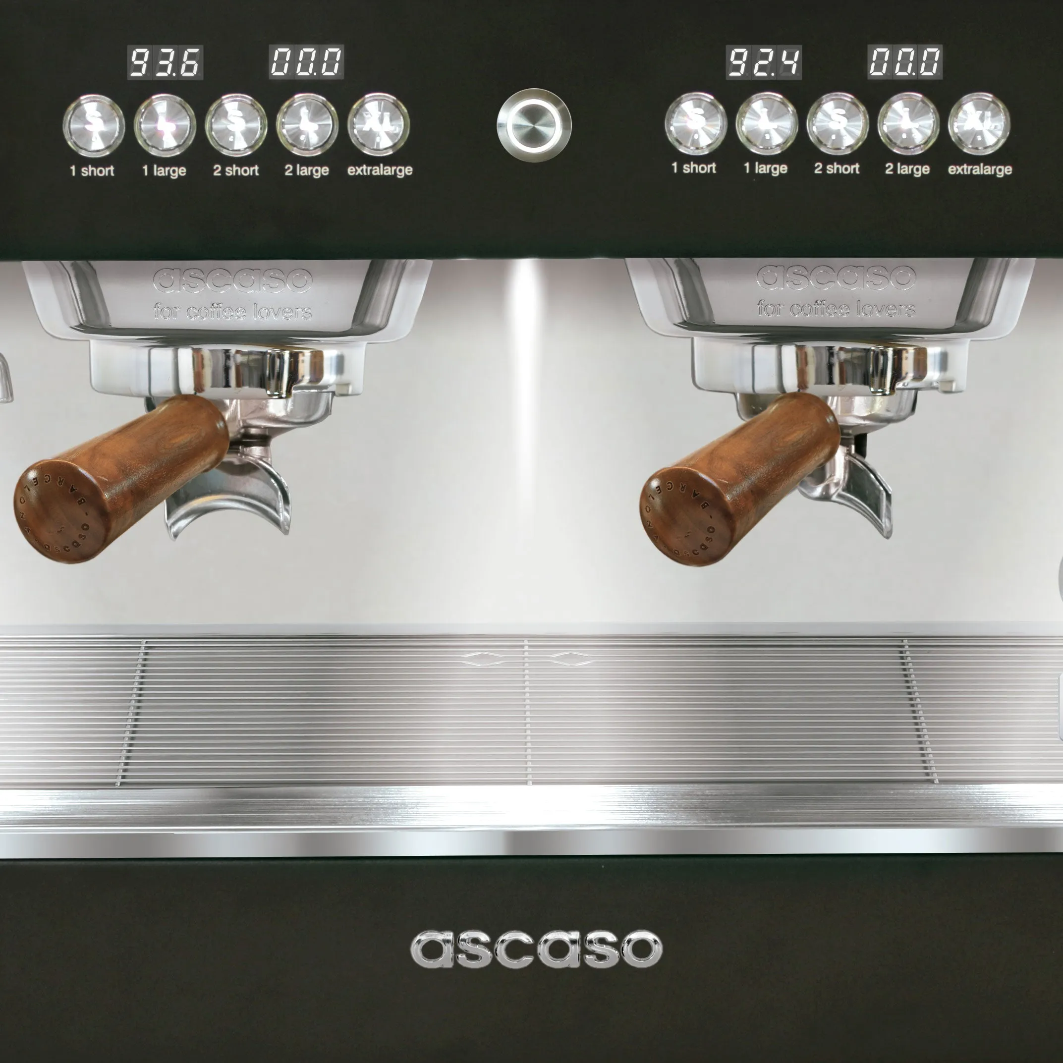 Ascaso Barista T Plus, Automatic 2 Group Espresso Machine, with Thermodynamic Technology (Black)