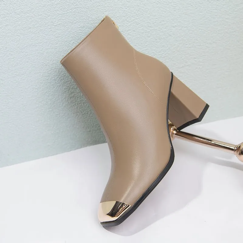 Autumn Elegance Slip-On Ankle Boots
