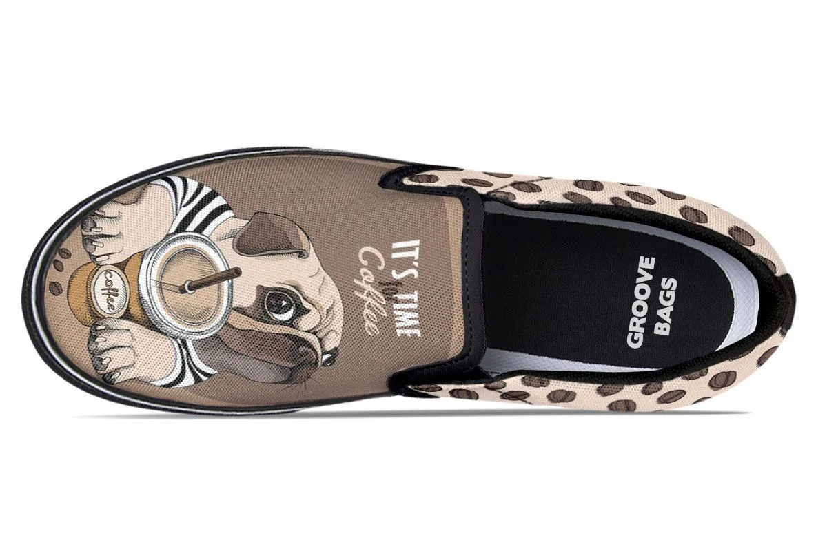 Barista Pug Slip-On Shoes