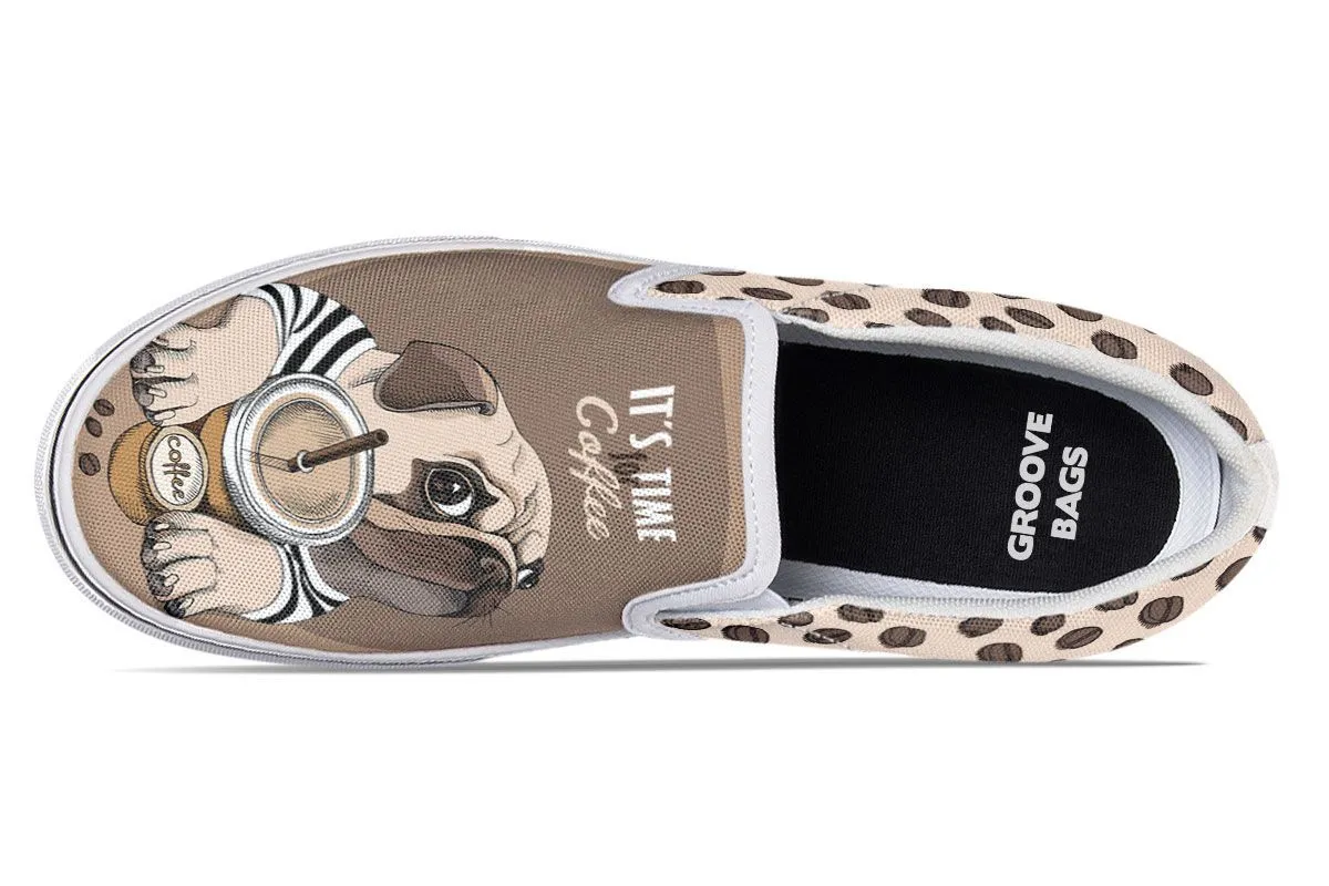 Barista Pug Slip-On Shoes