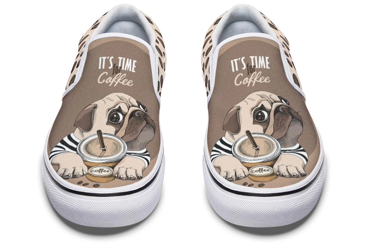 Barista Pug Slip-On Shoes