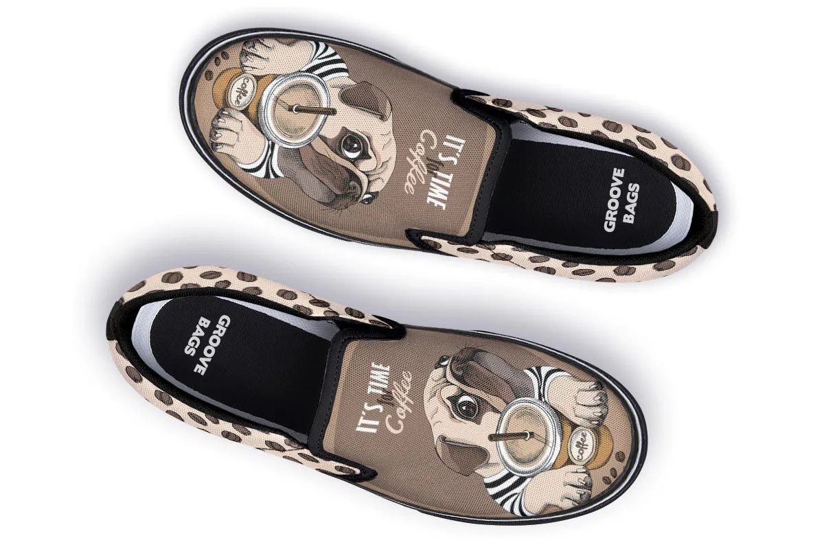 Barista Pug Slip-On Shoes