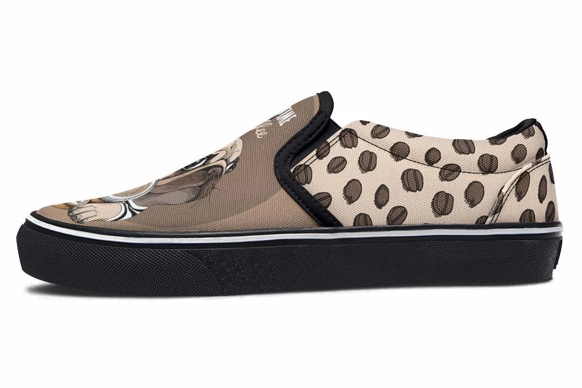 Barista Pug Slip-On Shoes