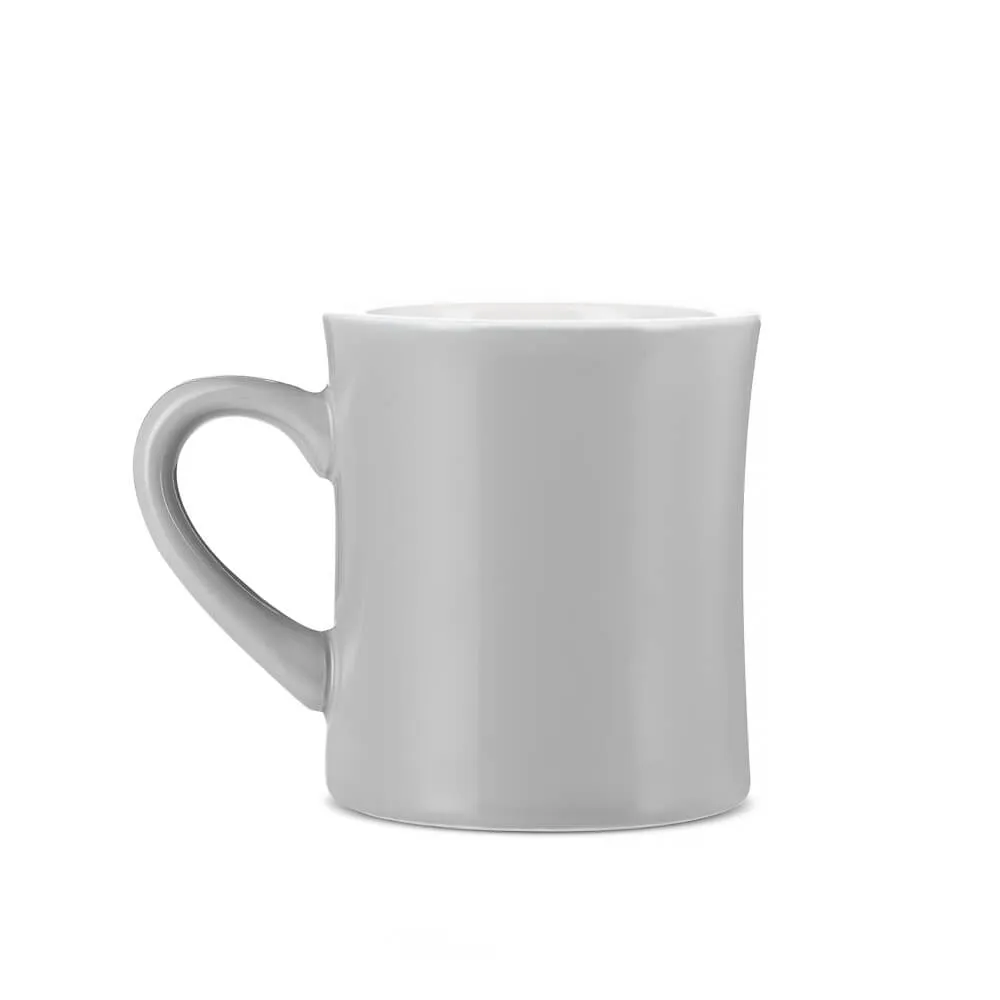 Espresso Parts Porcelain Diner Mug - Gray (10oz/305ml)