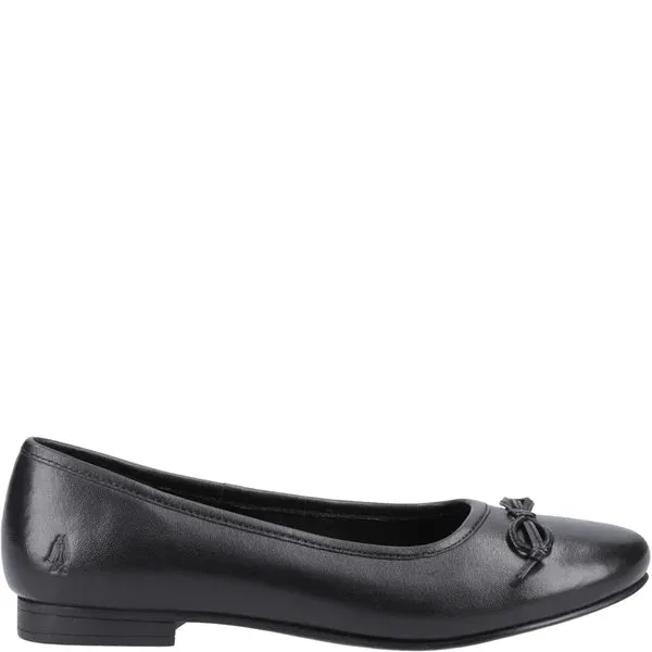 EVIE Girls Leather Slip-On Shoes Black