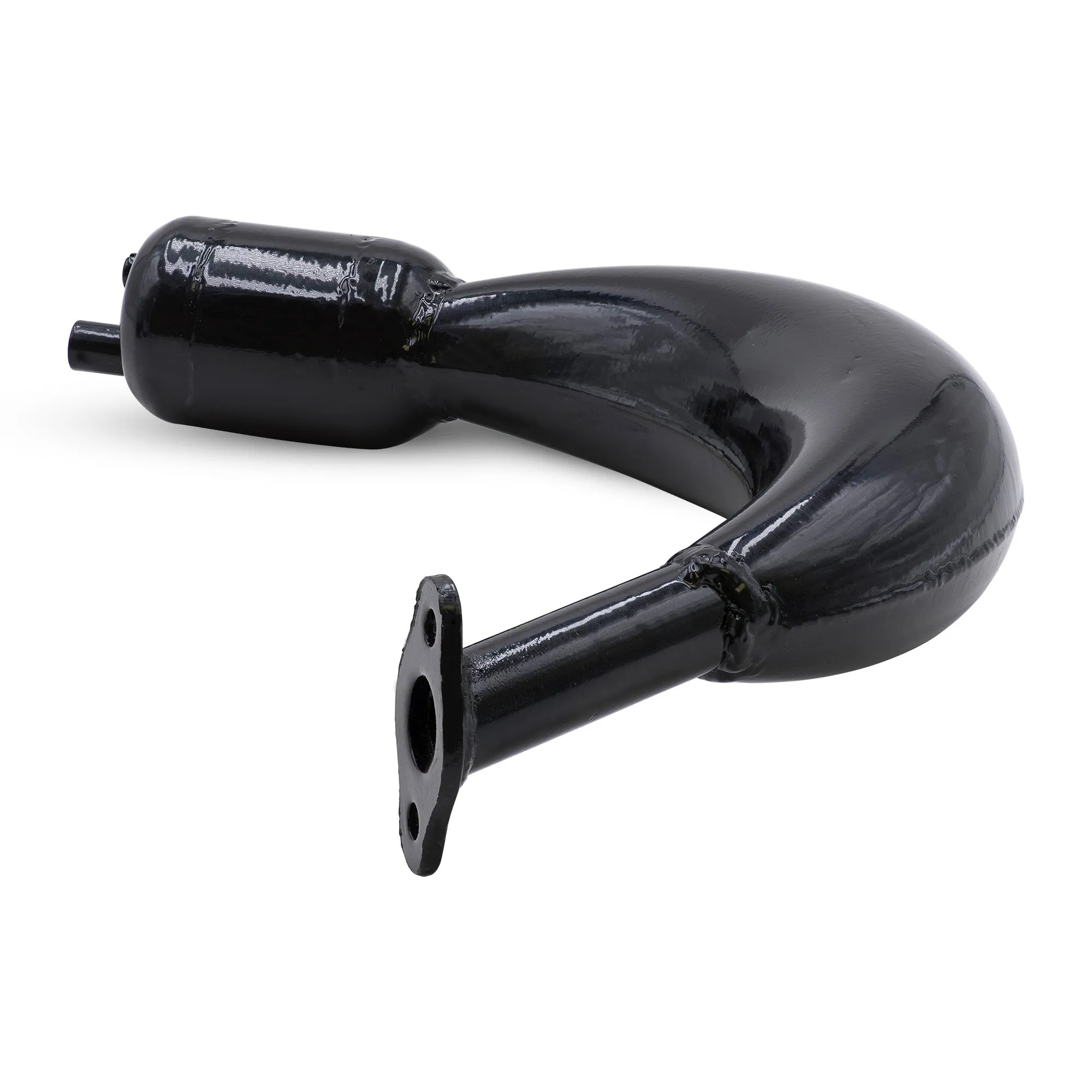 Expansion Chamber with Muffler - Black