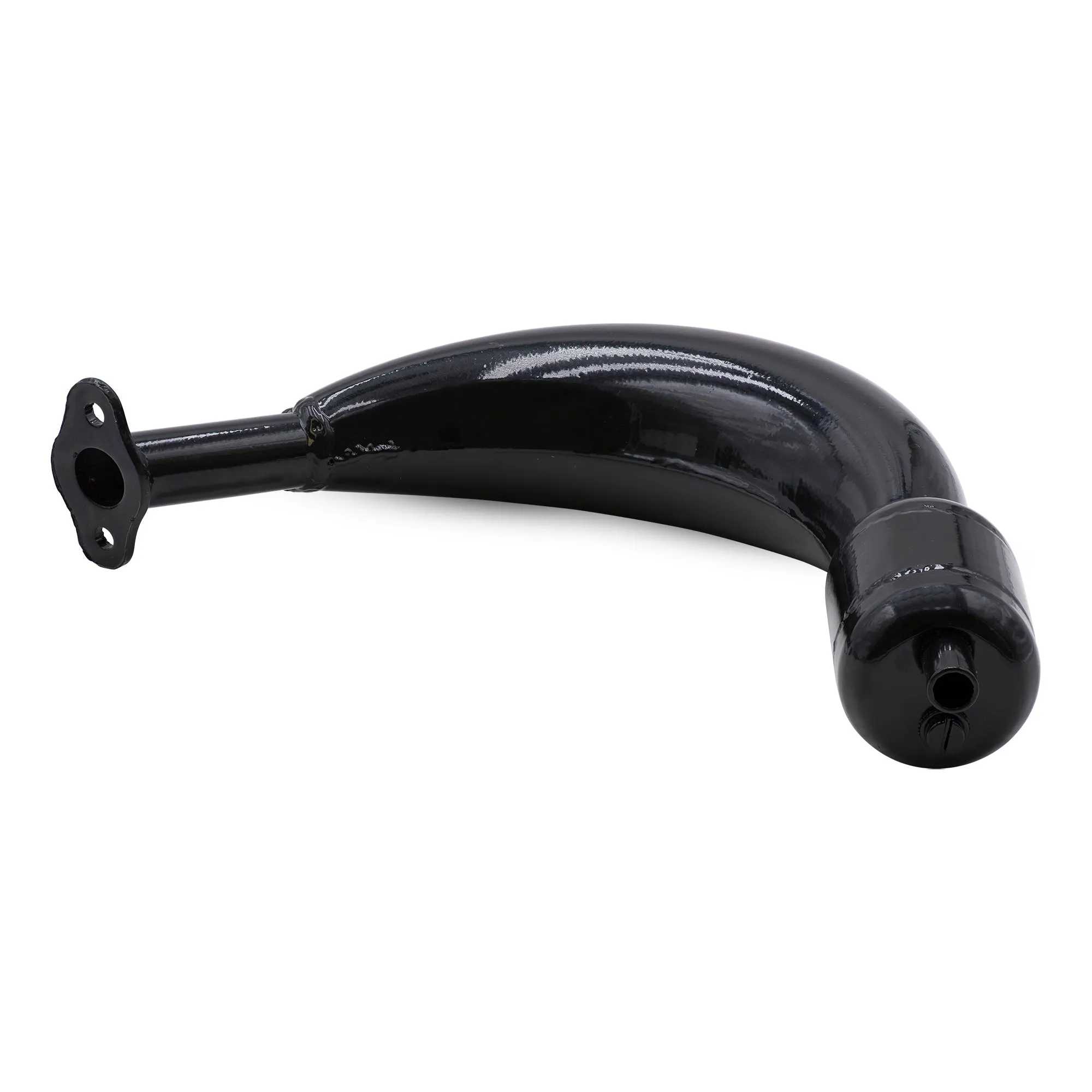 Expansion Chamber with Muffler - Black