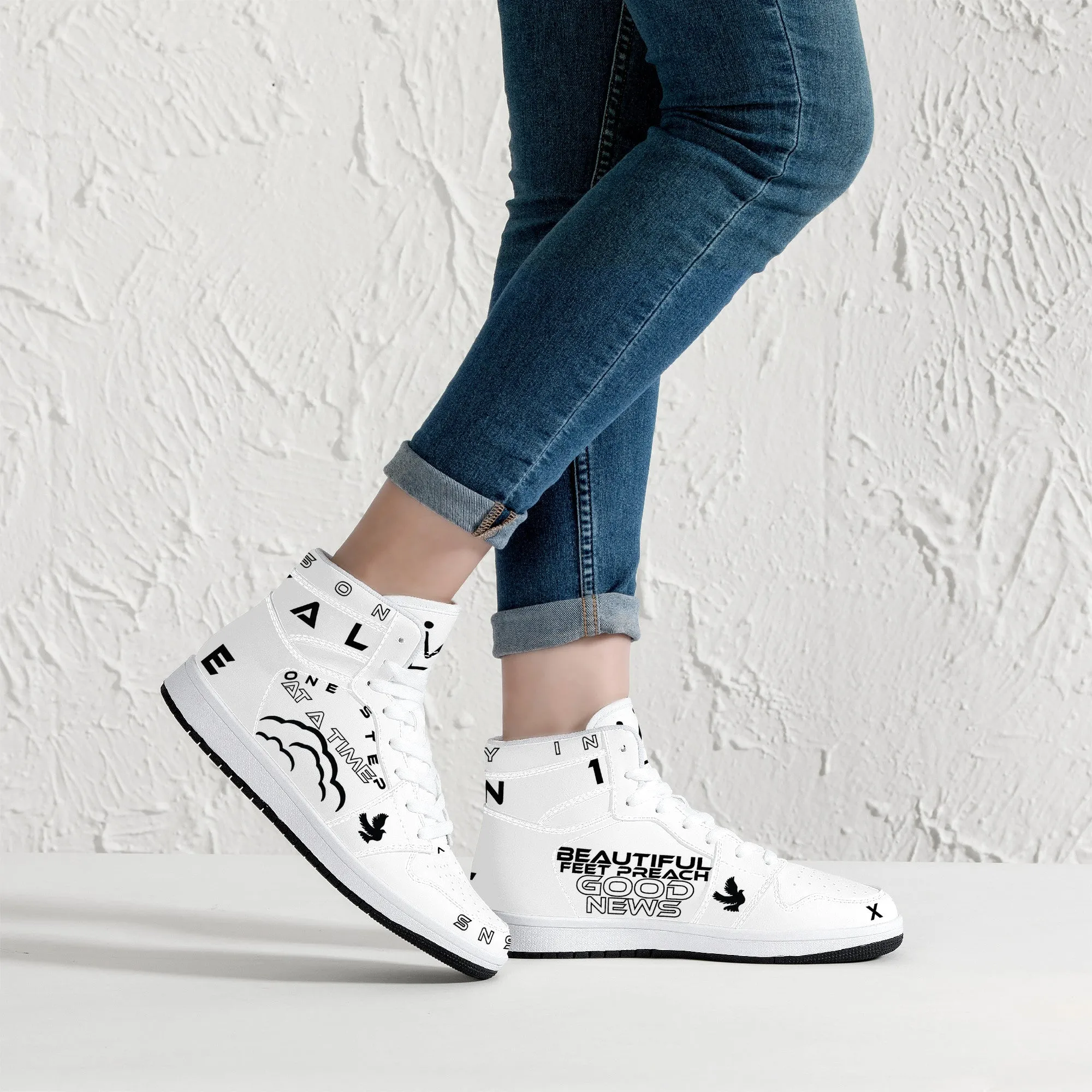 Good News on Good Shoes - White | High Top Customized | Shoe Zero