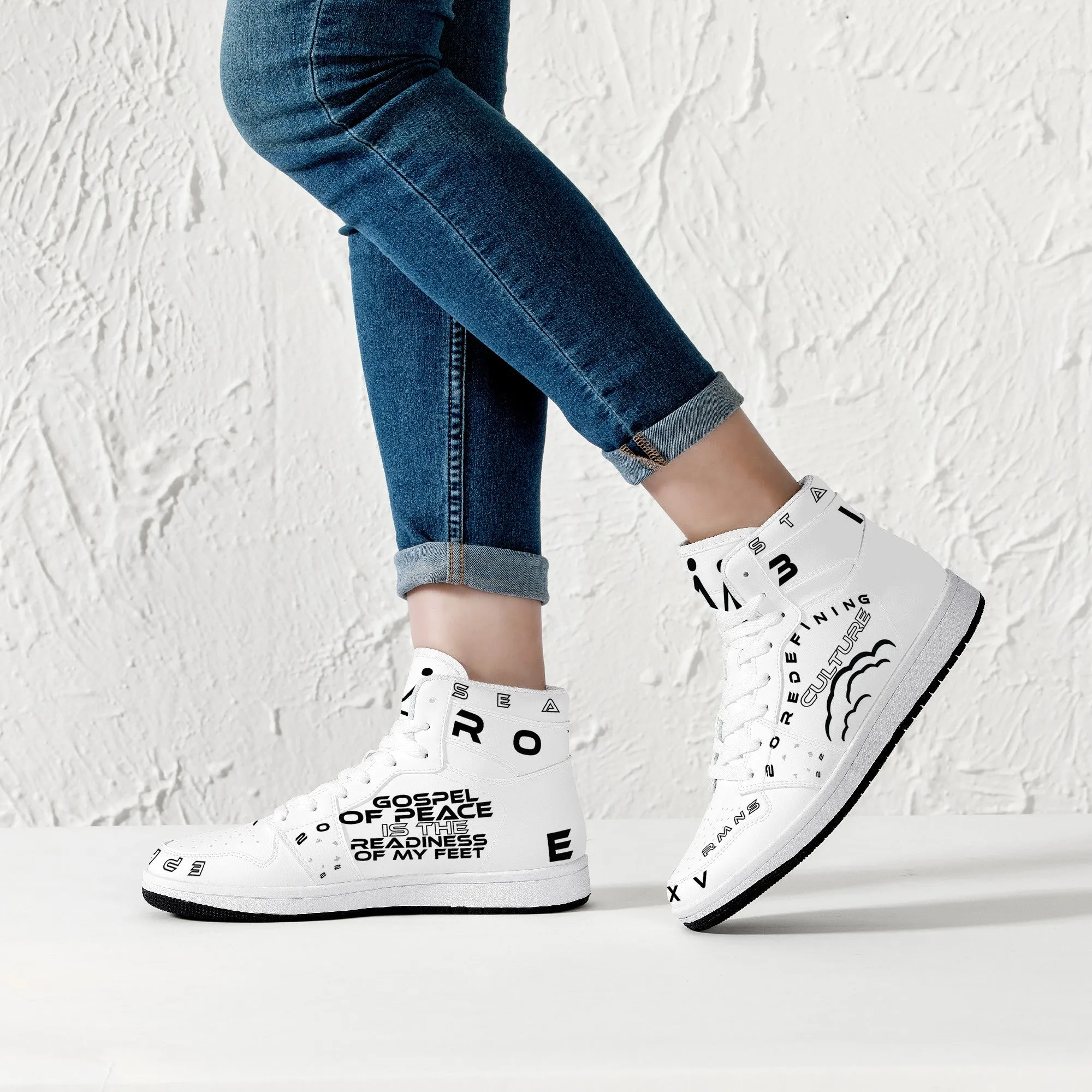 Good News on Good Shoes - White | High Top Customized | Shoe Zero