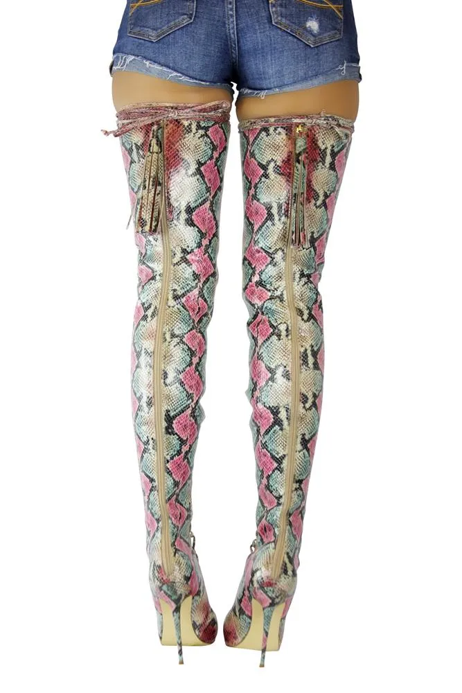 JAYDA SNAKE MULTI BLUSH