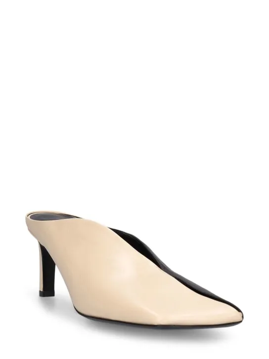 Jil Sander   65mm Leather mules 