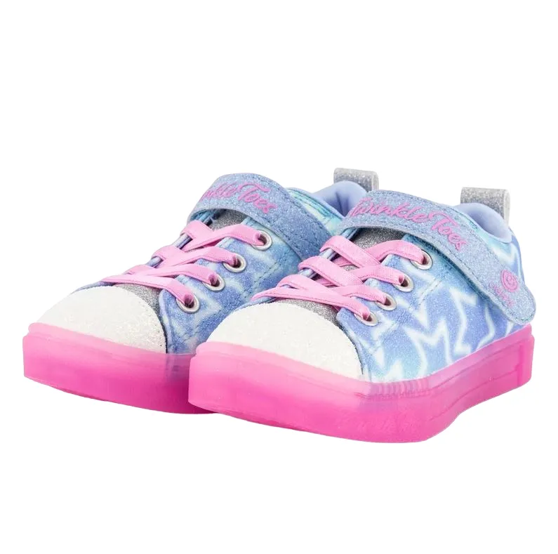 Kids Skechers Twinkle Sparks Ice Dreamsicle Light Blue Girls Sneakers