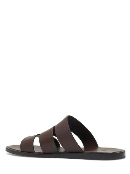 Loro Piana   Naha Seawalk silky leather slides 
