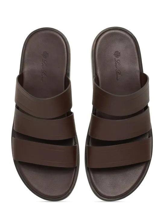 Loro Piana   Naha Seawalk silky leather slides 