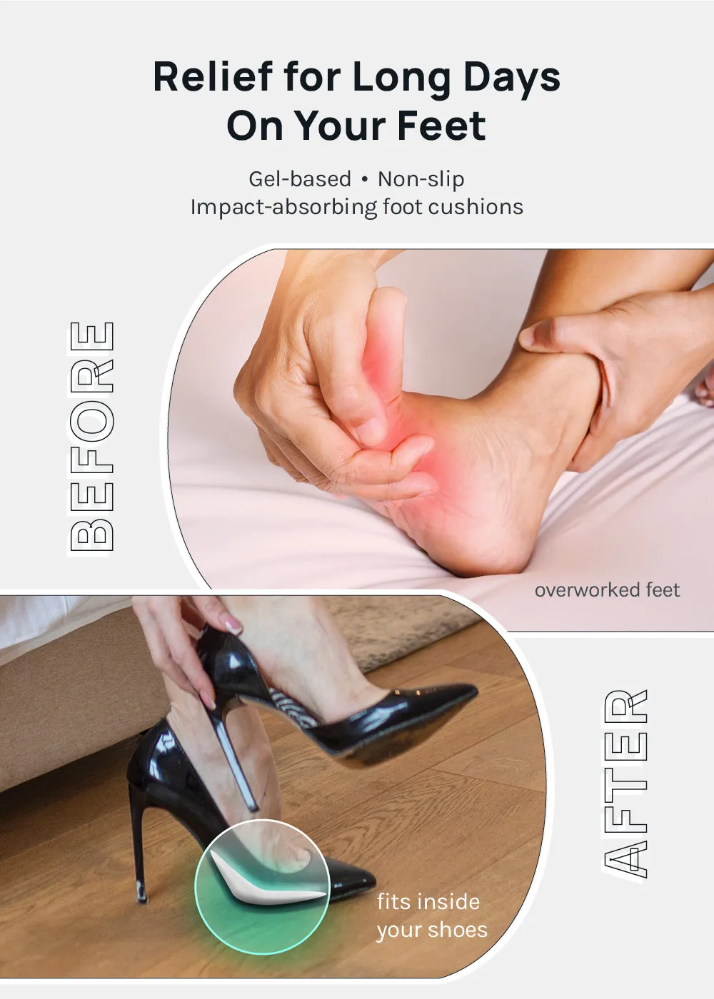 Miss A Slip-On Foot Pad Cushions