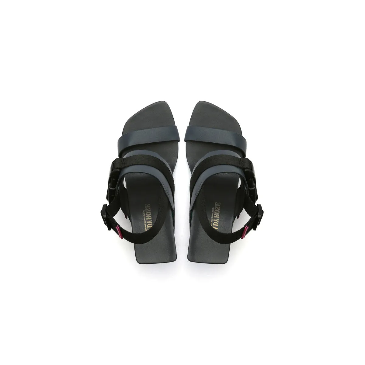 Multi-Strap Patent Open Toe Sandals
