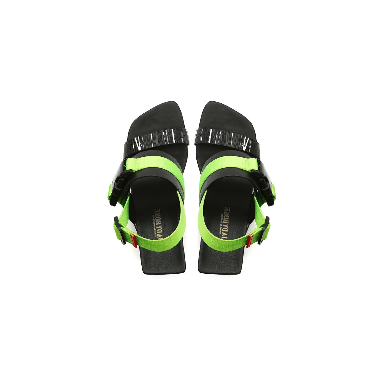 Multi-Strap Patent Open Toe Sandals