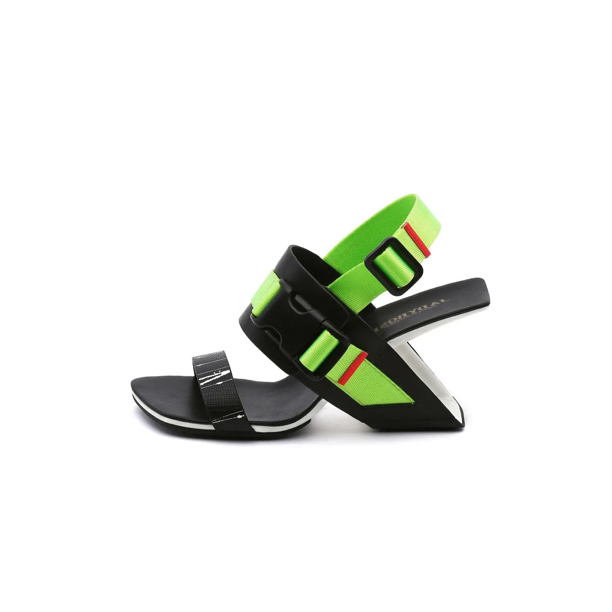 Multi-Strap Patent Open Toe Sandals