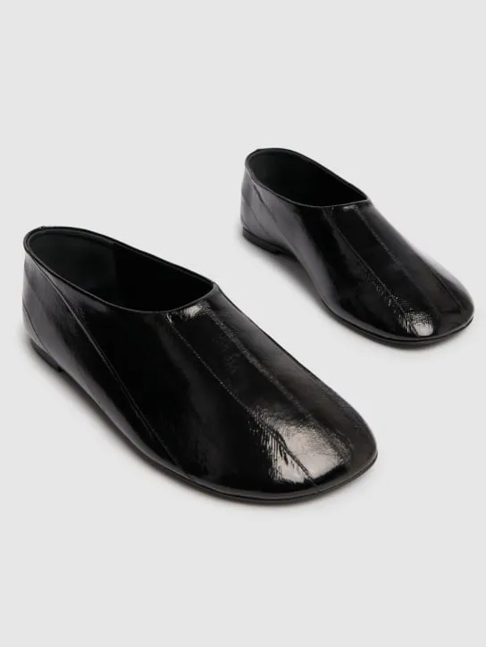 Proenza Schouler   10mm Glove shiny leather slippers 