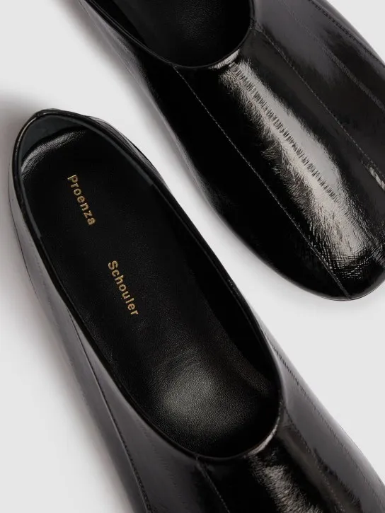 Proenza Schouler   10mm Glove shiny leather slippers 