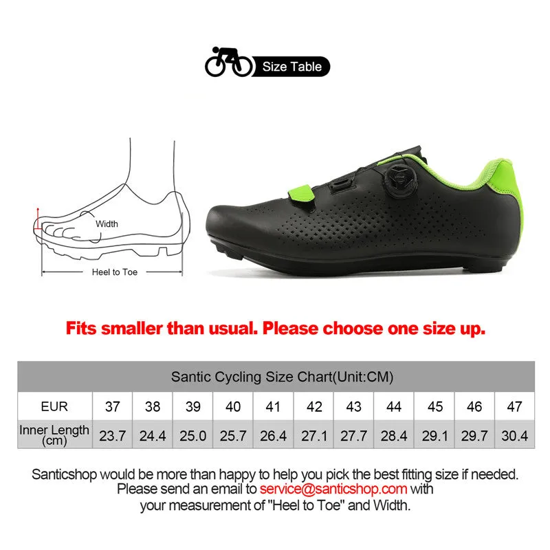 Santic Roadwind Black Mens Cycling Shoes with Compatible Cleat Peloton