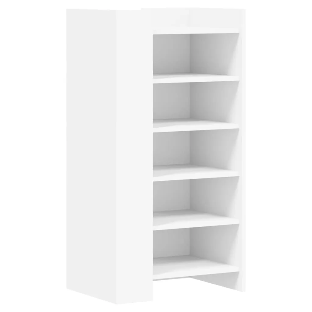 Shoe Cabinet White 52x37.5x100 cm Engineered Wood