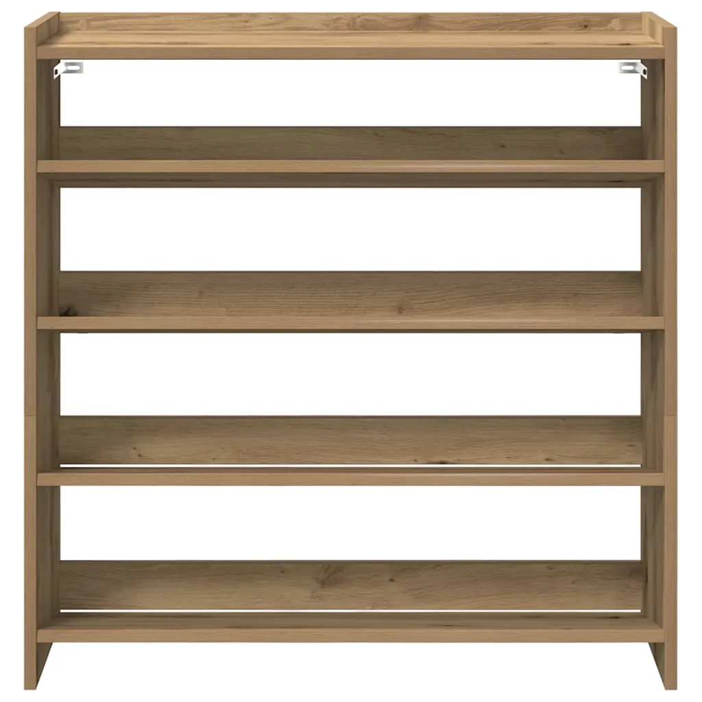 Shoe Rack Artisan Oak 80x25x81 cm Engineered Wood
