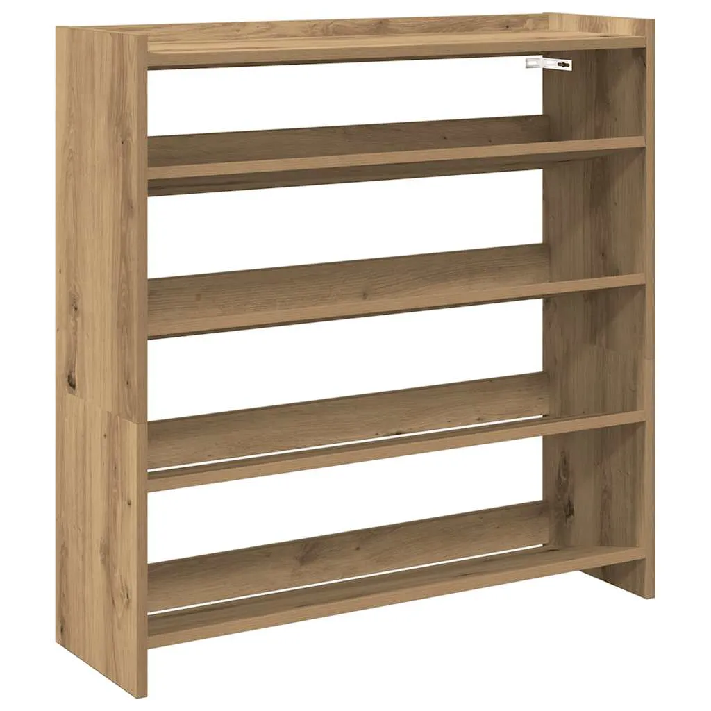 Shoe Rack Artisan Oak 80x25x81 cm Engineered Wood