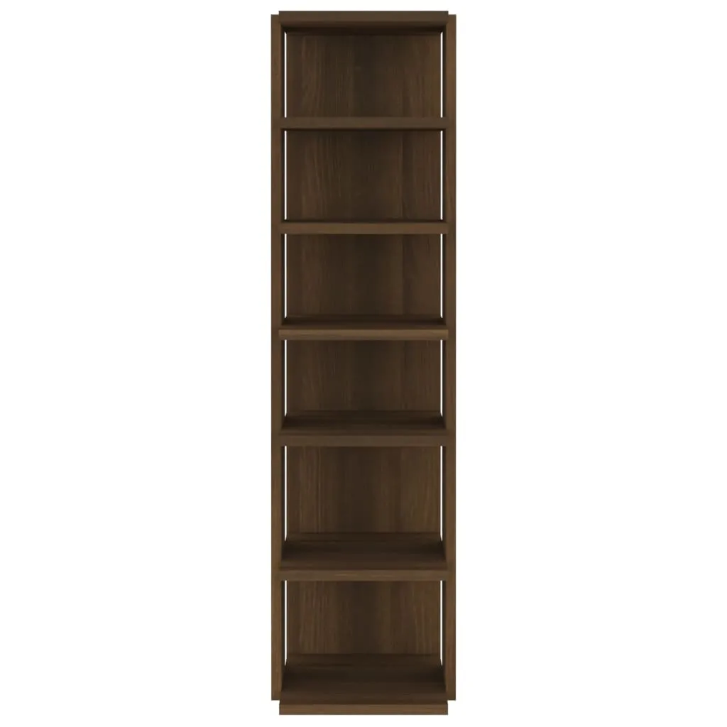 Shoe Rack Brown Oak 25x27x102 cm Engineered Wood