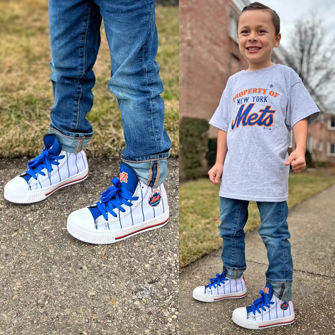 T7L x Mets "Racing Stripe" Sneakers