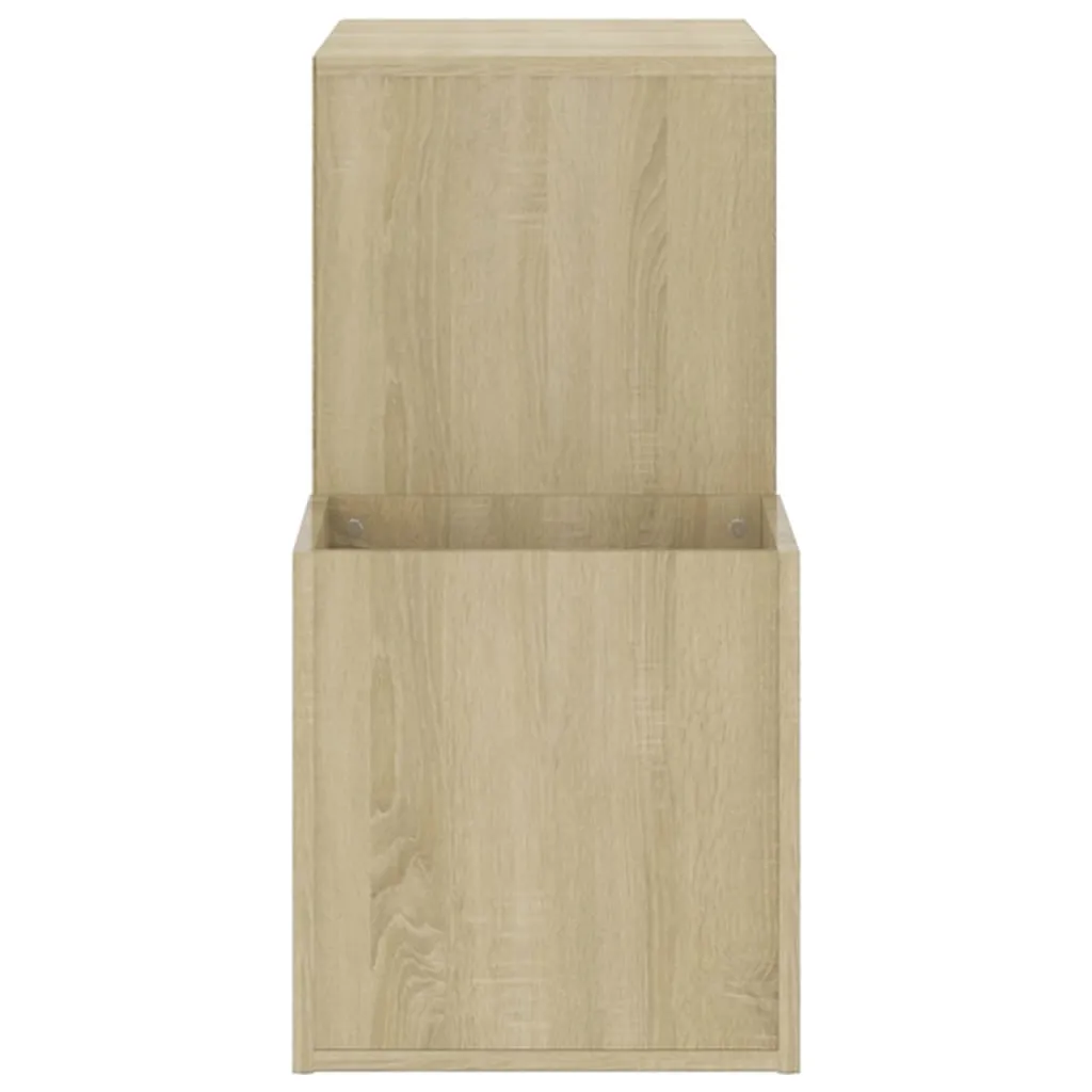 vidaXL Hall Shoe Cabinet Sonoma Oak 105x35.5x70 cm Engineered Wood