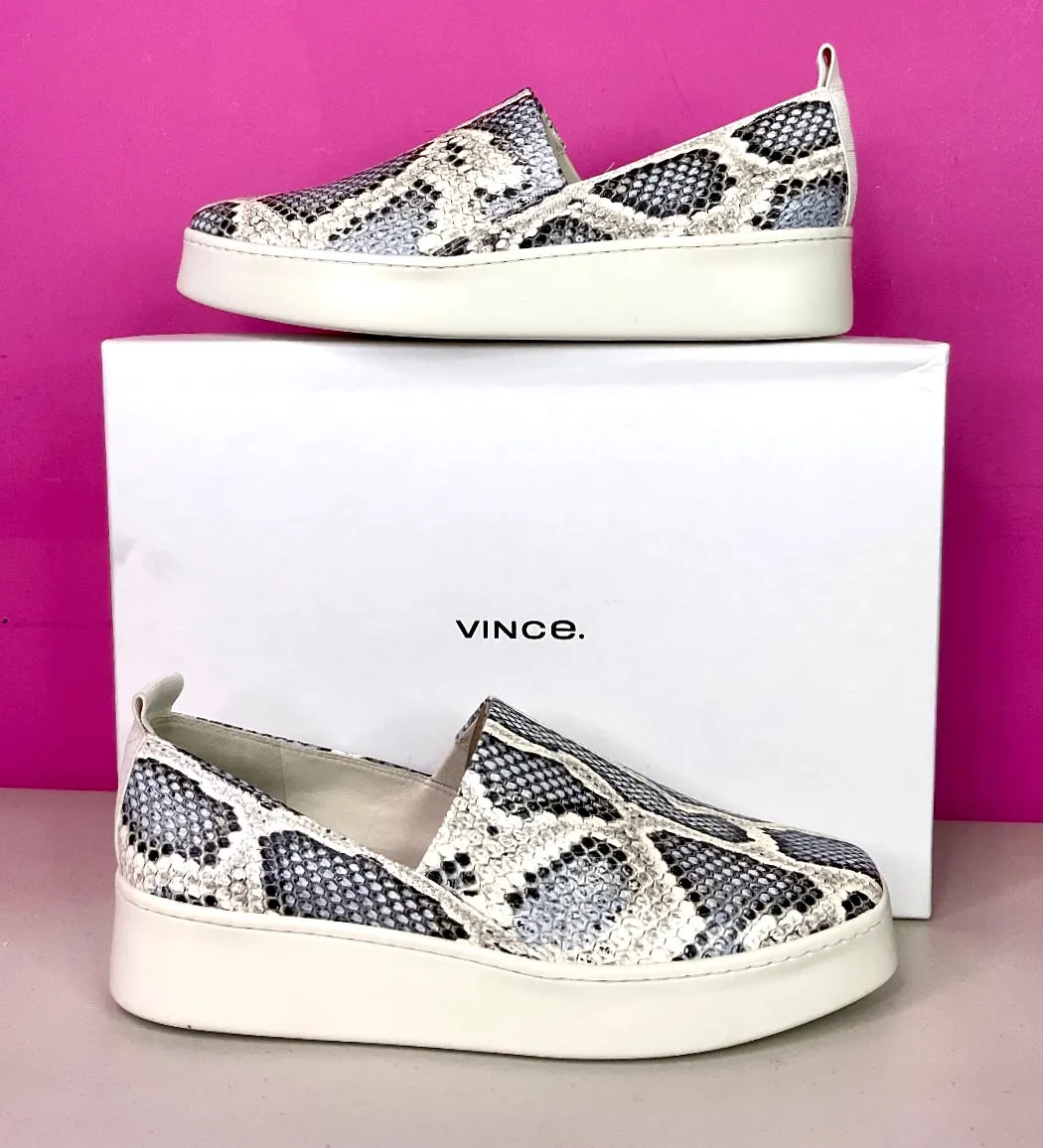VINCE NEW SAXON 2 SLIP ONS SNEAKERS -  8