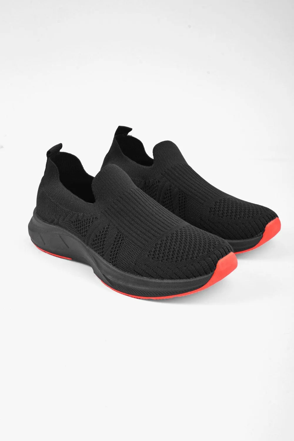 Walk Men's Plain Design Slip On Jogger Shoes