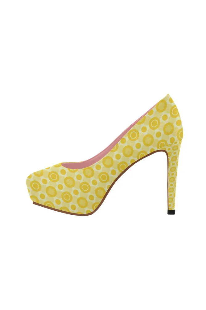 Yellow Women's High Heels