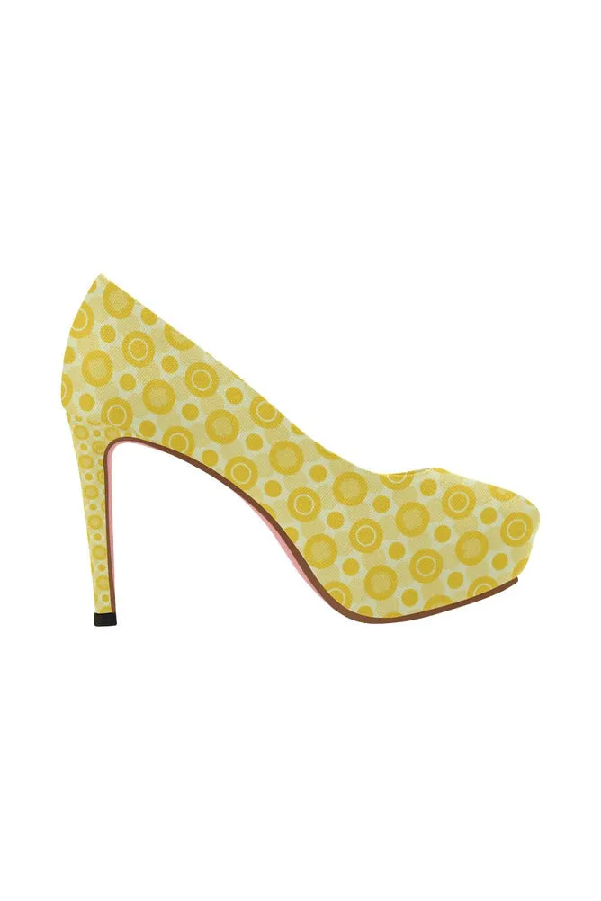 Yellow Women's High Heels