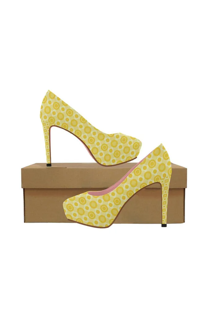 Yellow Women's High Heels